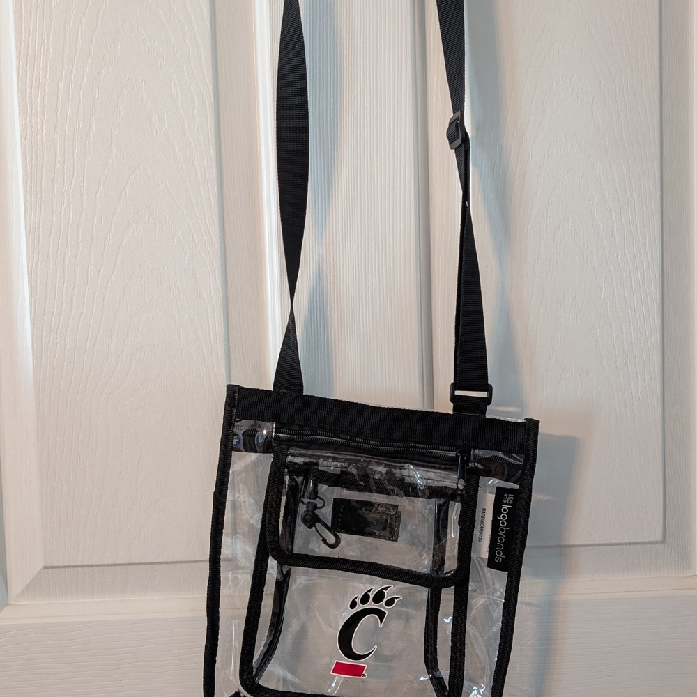 Clear Black Crossbody Bag